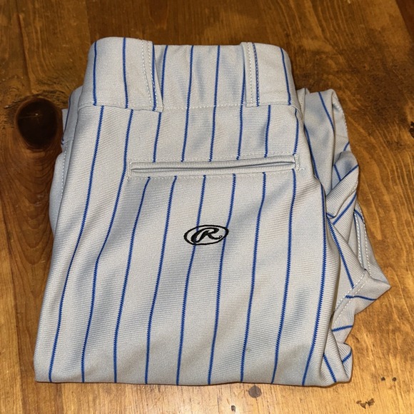 Rawlings Pinstripe Game Used Baseball Pants Made In USA Mark Of A Pro Size 36 - Picture 1 of 12